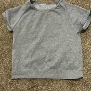 Gray Crop Top